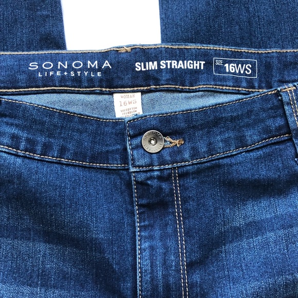 NWT Sonoma Stretch jeans Size 16WS - Picture 3 of 8